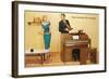 Fun at the Pianola Dealership-null-Framed Art Print