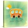 Fun Bus Travel Card-elfivetrov-Stretched Canvas