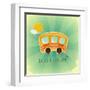 Fun Bus Travel Card-elfivetrov-Framed Art Print