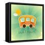 Fun Bus Travel Card-elfivetrov-Framed Stretched Canvas