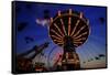 Fun Chain Swing Ride in Wildwood New Jersey-George Oze-Framed Stretched Canvas