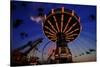 Fun Chain Swing Ride in Wildwood New Jersey-George Oze-Stretched Canvas