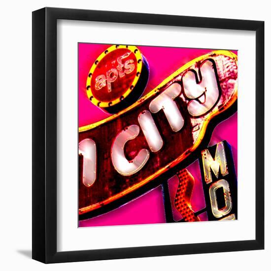 Fun City, Las Vegas-Tosh-Framed Art Print