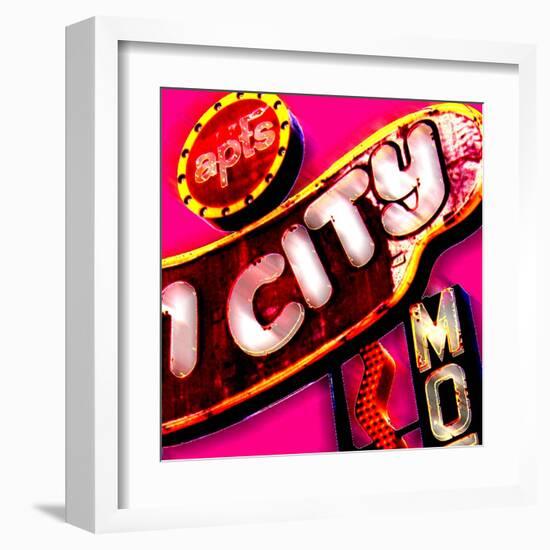 Fun City, Las Vegas-Tosh-Framed Art Print