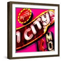 Fun City, Las Vegas-Tosh-Framed Art Print