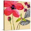 Fun Flowers I-Sandra Jacobs-Stretched Canvas