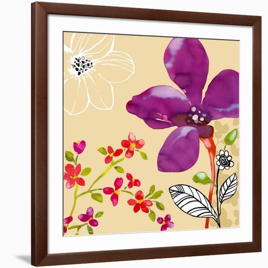 Fun Flowers II-Sandra Jacobs-Framed Giclee Print