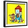 Fun for the Fourth - Jack & Jill-Audrey Walters-Framed Giclee Print