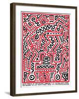 Fun Gallery Exhibition, 1983-Keith Haring-Framed Giclee Print