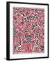 Fun Gallery Exhibition, 1983-Keith Haring-Framed Giclee Print