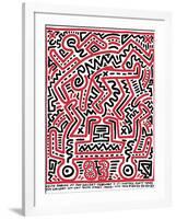 Fun Gallery Exhibition, 1983-Keith Haring-Framed Giclee Print