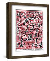 Fun Gallery Exhibition, 1983-Keith Haring-Framed Giclee Print