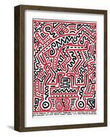 Fun Gallery Exhibition, 1983-Keith Haring-Framed Giclee Print