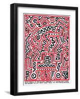 Fun Gallery Exhibition, 1983-Keith Haring-Framed Giclee Print