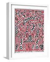 Fun Gallery Exhibition, 1983-Keith Haring-Framed Giclee Print