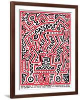 Fun Gallery Exhibition, 1983-Keith Haring-Framed Giclee Print