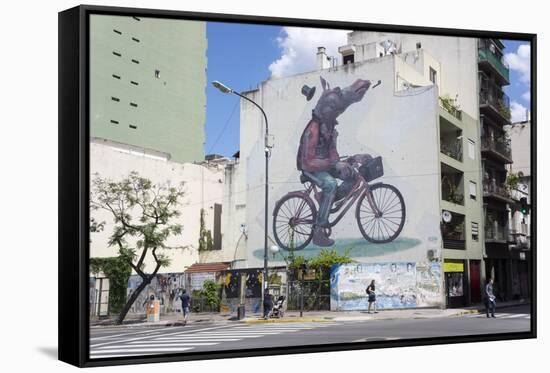 Fun Graffiti, San Telmo, Buenos Aires, Argentina-Peter Groenendijk-Framed Stretched Canvas