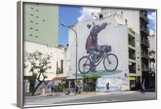 Fun Graffiti, San Telmo, Buenos Aires, Argentina-Peter Groenendijk-Framed Photographic Print