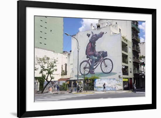 Fun Graffiti, San Telmo, Buenos Aires, Argentina-Peter Groenendijk-Framed Photographic Print