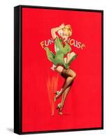 Fun House Pin-Up, Thar She Blows 1939-Gil Elvgren-Framed Stretched Canvas