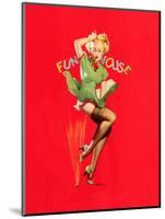 Fun House Pin-Up, Thar She Blows 1939-Gil Elvgren-Mounted Art Print