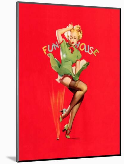 Fun House Pin-Up, Thar She Blows 1939-Gil Elvgren-Mounted Art Print