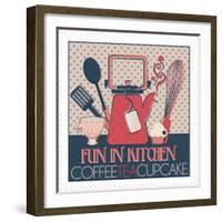 Fun in Kitchen I-Asmaa’ Murad-Framed Giclee Print