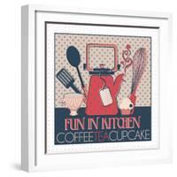 Fun in Kitchen I-Asmaa’ Murad-Framed Giclee Print