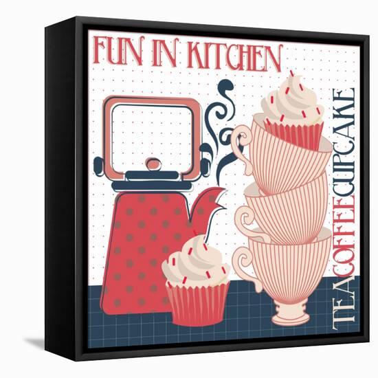 Fun in Kitchen II-Asmaa’ Murad-Framed Stretched Canvas