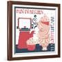 Fun in Kitchen II-Asmaa’ Murad-Framed Giclee Print