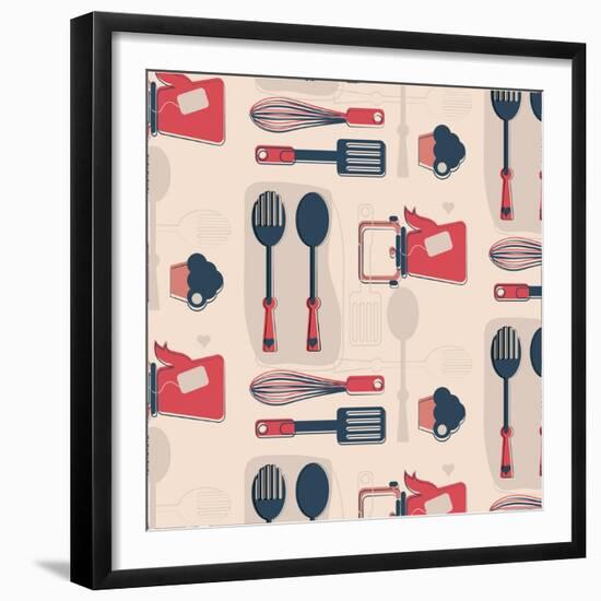 Fun in Kitchen III-Asmaa’ Murad-Framed Giclee Print