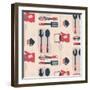 Fun in Kitchen III-Asmaa’ Murad-Framed Giclee Print