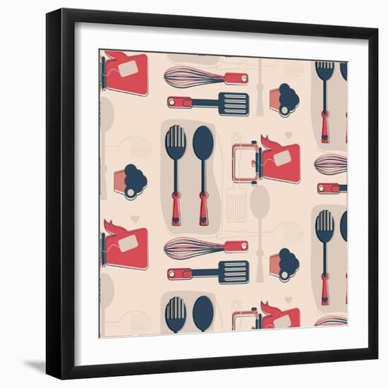 Fun in Kitchen III-Asmaa’ Murad-Framed Giclee Print