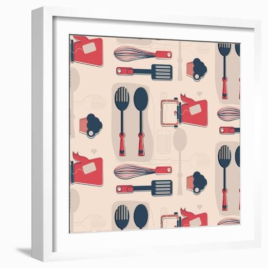 Fun in Kitchen III-Asmaa’ Murad-Framed Giclee Print