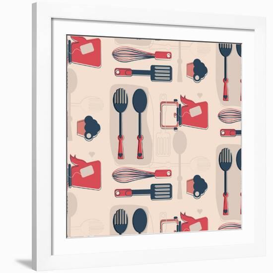 Fun in Kitchen III-Asmaa’ Murad-Framed Giclee Print