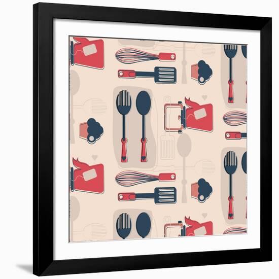 Fun in Kitchen III-Asmaa’ Murad-Framed Giclee Print