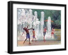 Fun in the Fountain-Gregg DeGroat-Framed Giclee Print