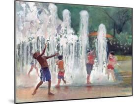 Fun in the Fountain-Gregg DeGroat-Mounted Giclee Print