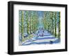 Fun in the sun and snow, Derby, 2022 (oil on canvas)-Andrew Macara-Framed Giclee Print