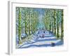 Fun in the sun and snow, Derby, 2022 (oil on canvas)-Andrew Macara-Framed Giclee Print