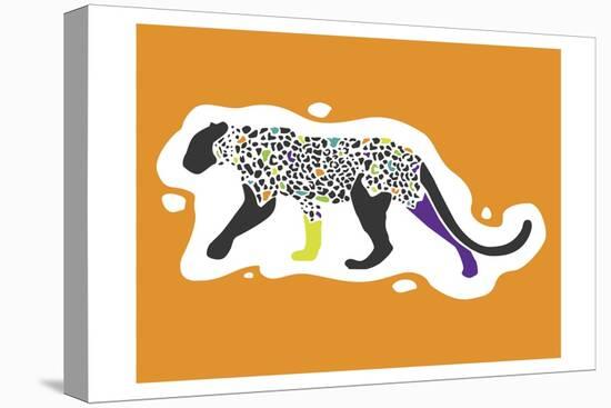 Fun Leopard-Enrique Rodriguez Jr.-Stretched Canvas