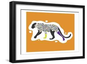 Fun Leopard-Enrique Rodriguez Jr.-Framed Art Print