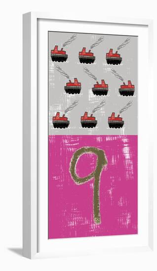 Fun Numbers - Nine-Lisa Stickley-Framed Giclee Print