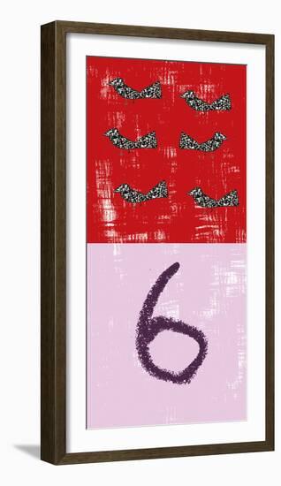 Fun Numbers - Six-Lisa Stickley-Framed Giclee Print