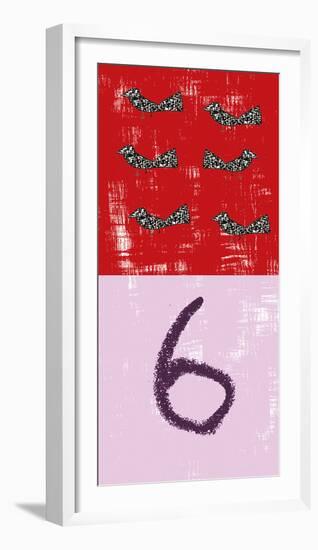 Fun Numbers - Six-Lisa Stickley-Framed Giclee Print