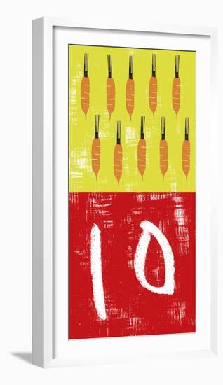 Fun Numbers - Ten-Lisa Stickley-Framed Giclee Print