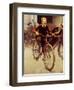 Fun on Bikes (or Boys on Bicycles)-Norman Rockwell-Framed Giclee Print