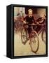 Fun on Bikes (or Boys on Bicycles)-Norman Rockwell-Framed Stretched Canvas