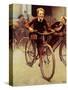 Fun on Bikes (or Boys on Bicycles)-Norman Rockwell-Stretched Canvas