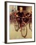 Fun on Bikes (or Boys on Bicycles)-Norman Rockwell-Framed Giclee Print